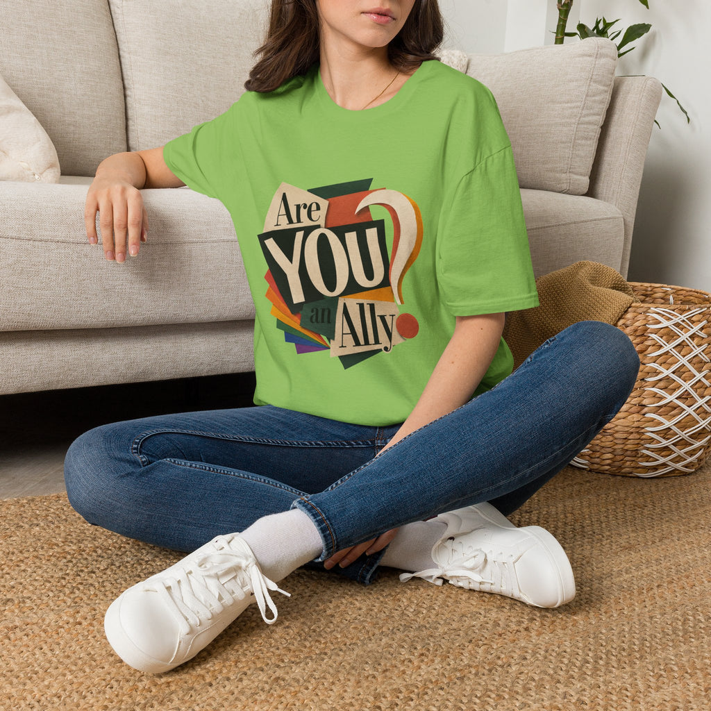 Are You An Ally? T-Shirt — Vintage Pride Ally Tee
