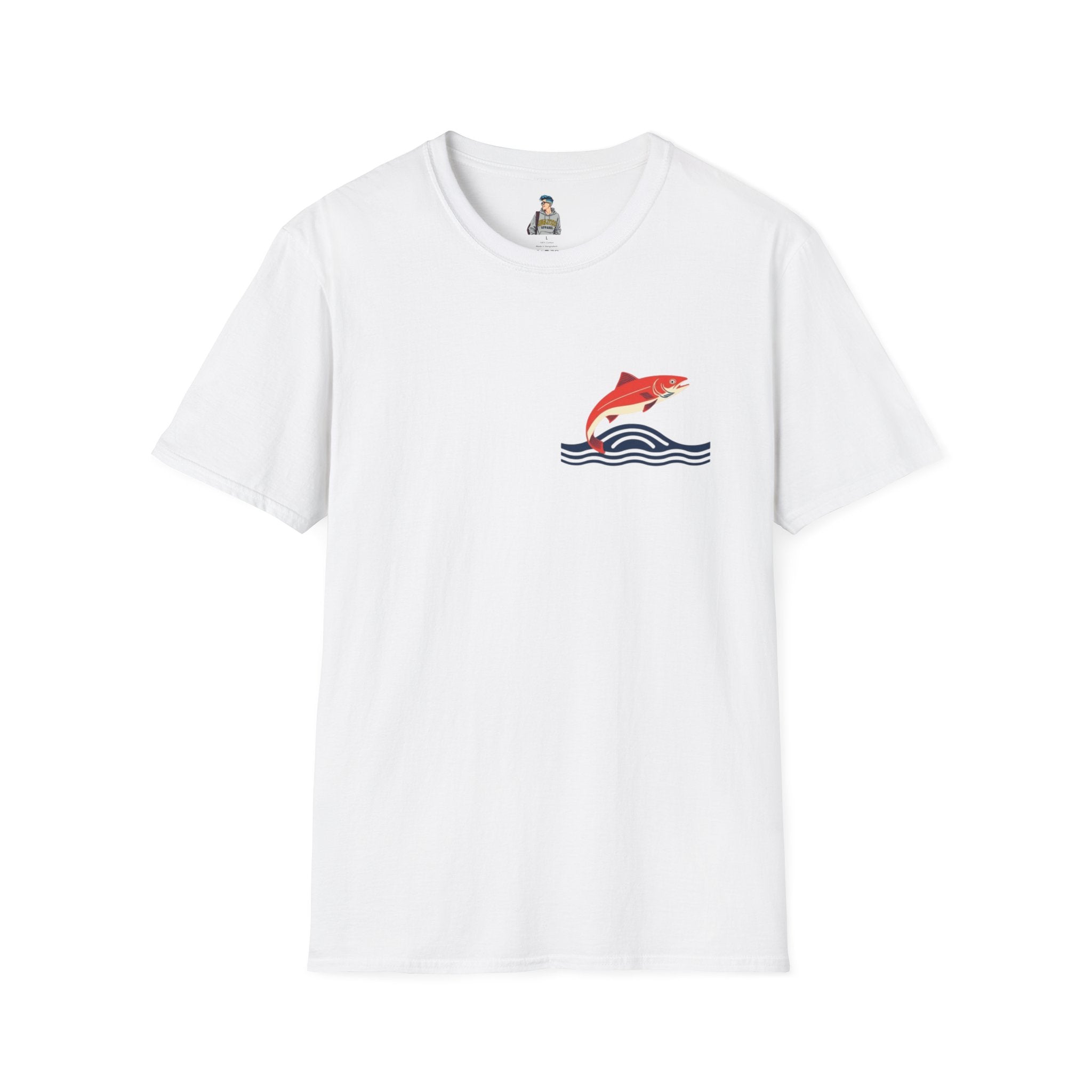 Jumping Salmon Native Pride Softstyle Unisex T-shirt