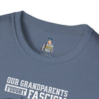 Patriotic Anti-Fascism T-Shirt - Voting for a Traitor Makes You One - Unisex Softstyle T-shirt