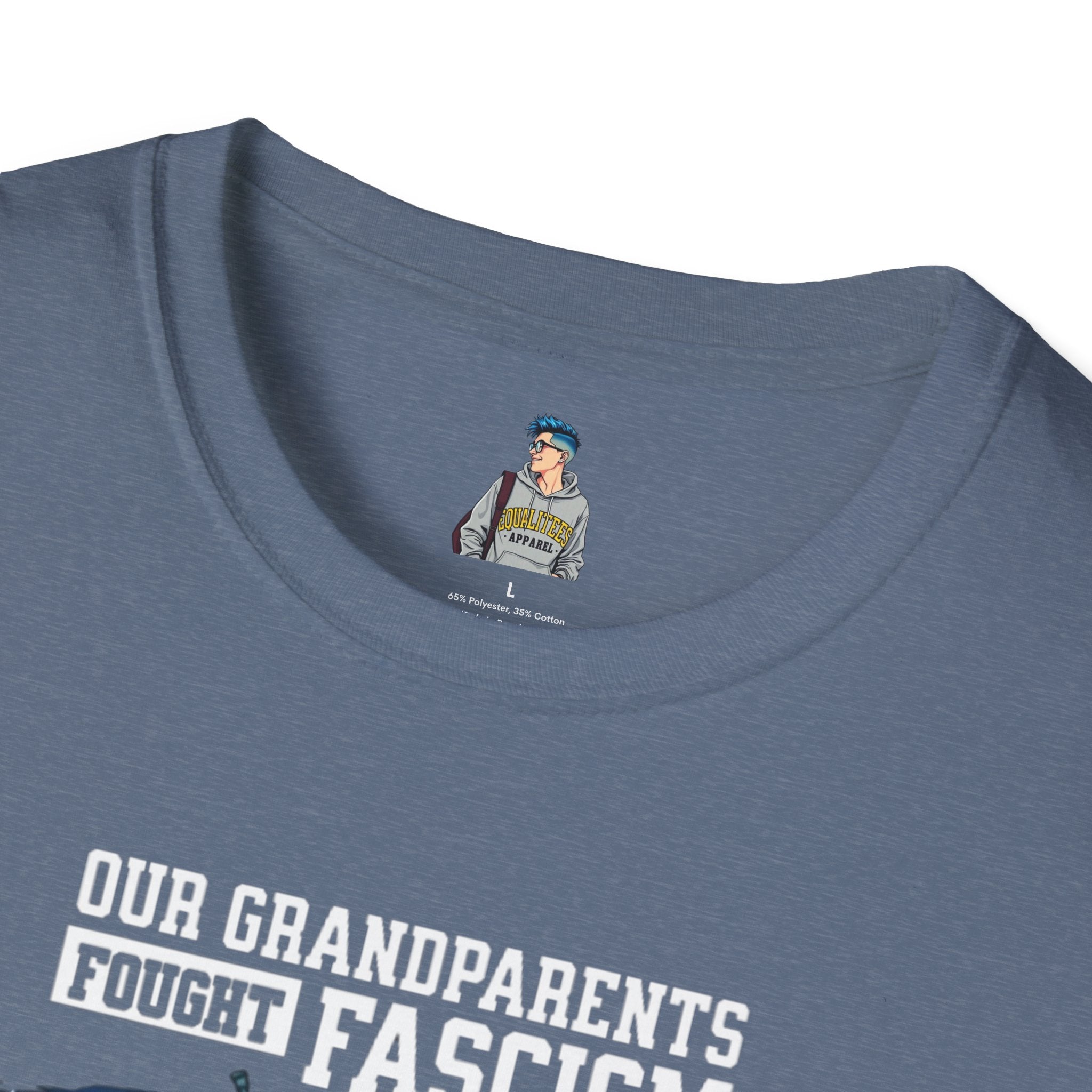 Patriotic Anti-Fascism T-Shirt - Voting for a Traitor Makes You One - Unisex Softstyle T-shirt