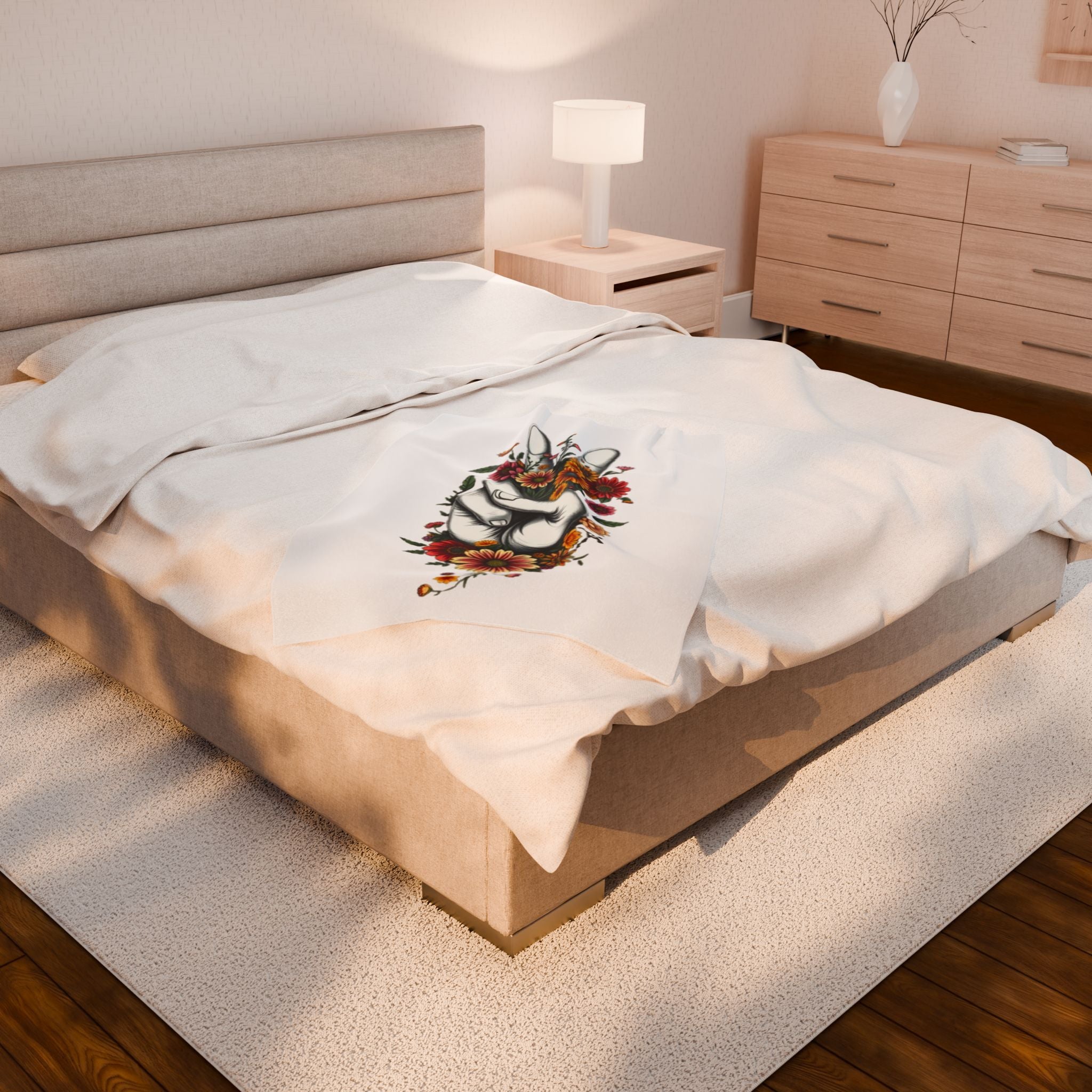 Grow Peace Dreams Velveteen Plush Blanket – For Comfort and Warmth