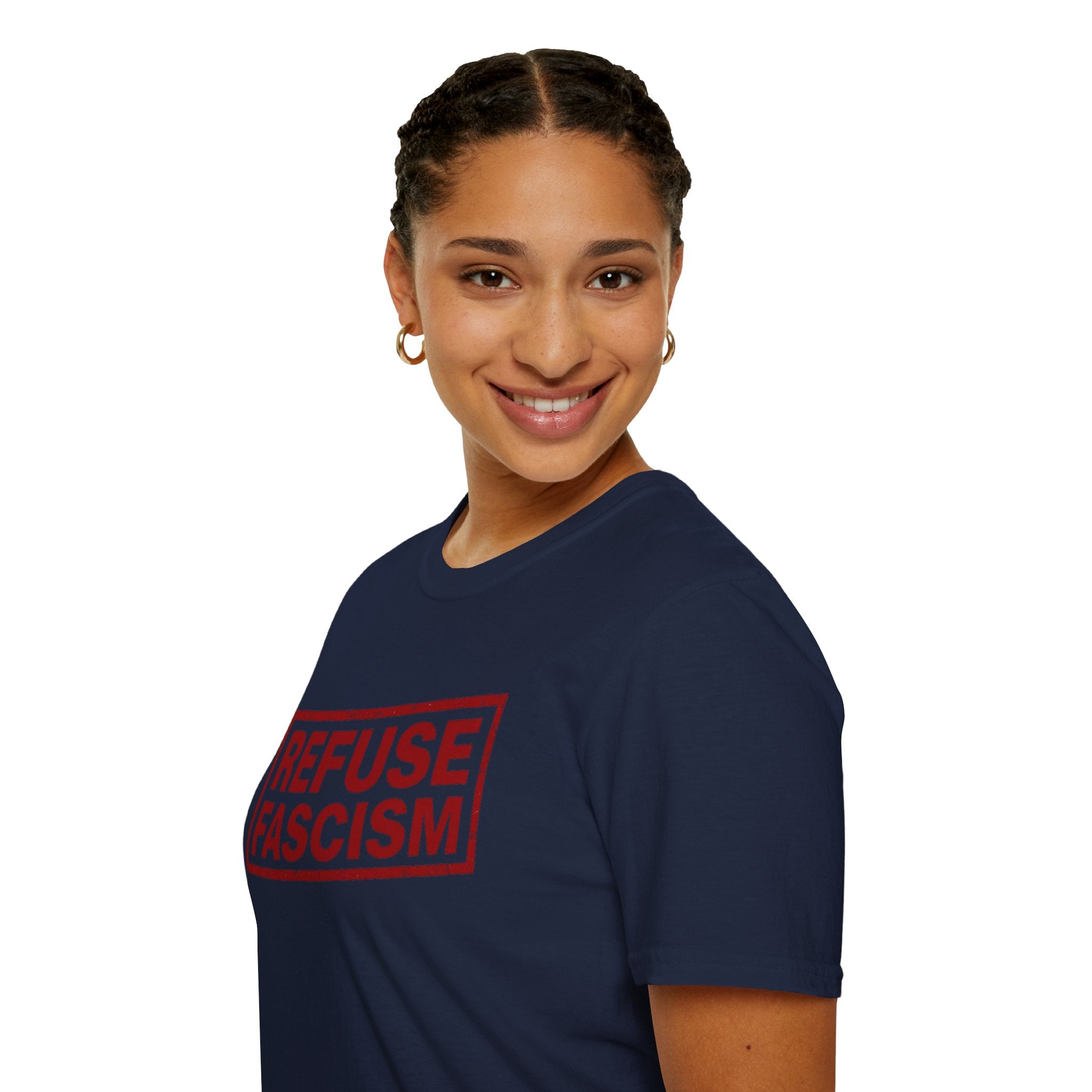 Refuse Fascism Tee — Political Protest Graphic T-Shirt