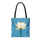White Lily on Canvas Design - Tote Bag