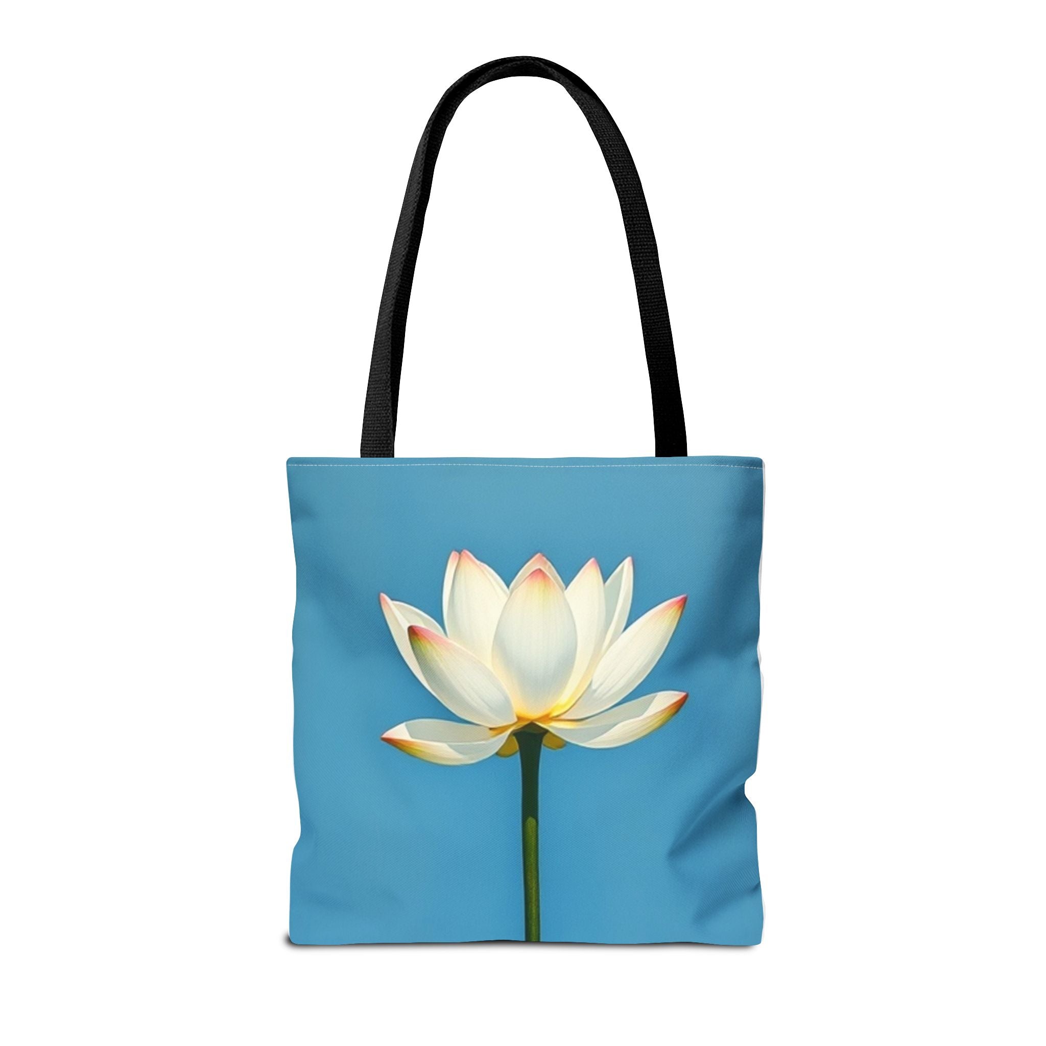 White Lily on Canvas Design - Tote Bag