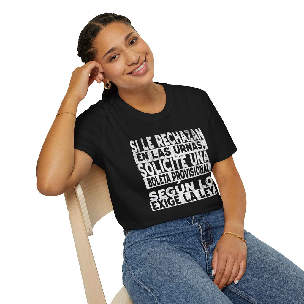 NO SE DEJE INTIMIDAR. Know Your Rights Voting Tee-Spanish