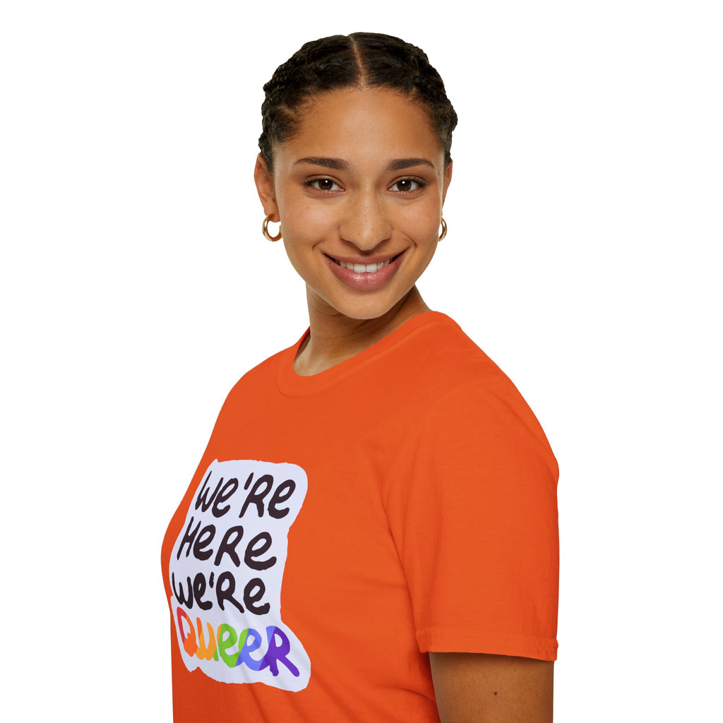 We’re Here We’re Queer Pride Tree Las Vegas T-Shirt