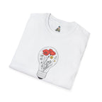 Be the Light Floral T-Shirt | Unisex Softstyle Tee for Positive Vibes