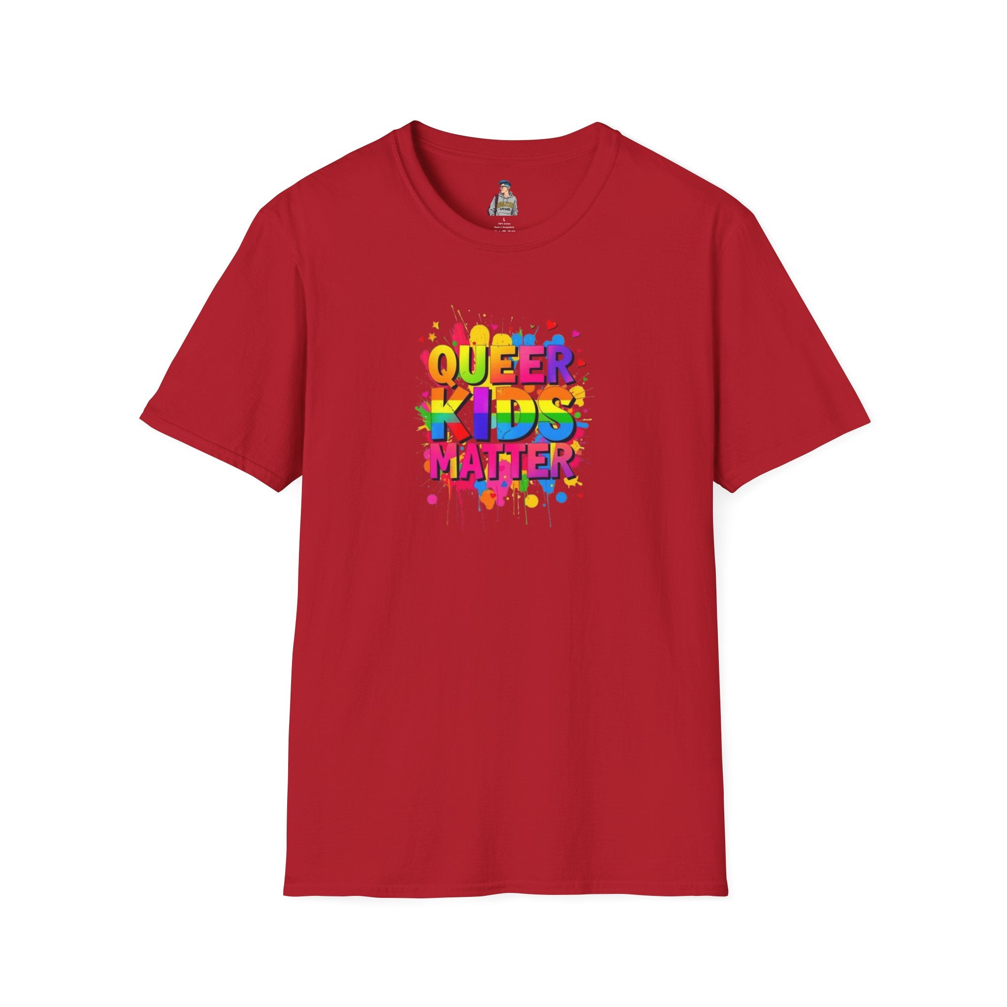 Queer Kids Matter Unisex Softstyle T-Shirt - Celebrate Inclusivity & Pride