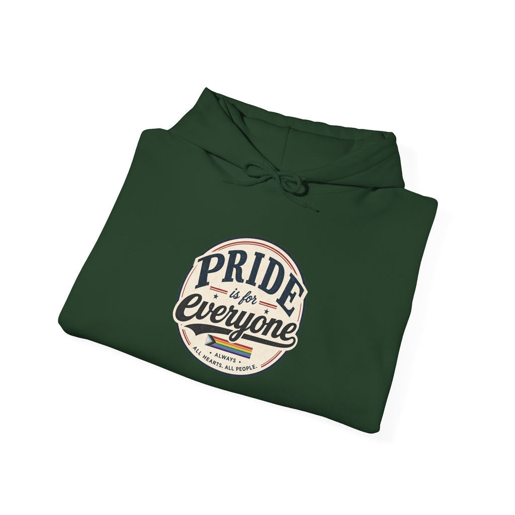 Pride Is For Everyone Pullover Hoodie — Vintage Graphic Inclusivity Sweatshirt
