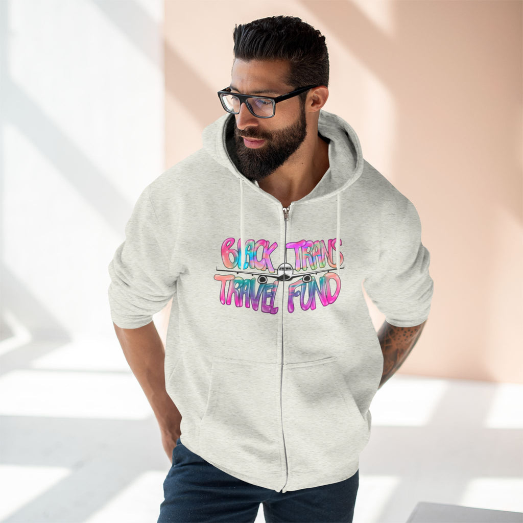 BTTF - Black Trans Travel Fund Unisex Zip-Up Hoodie