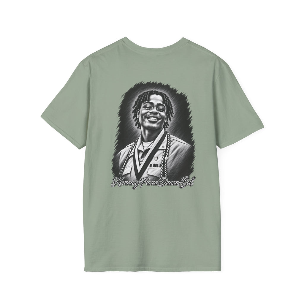 Portrait Front and Back - In Memory of Pierre Damas Bel T-Shirt