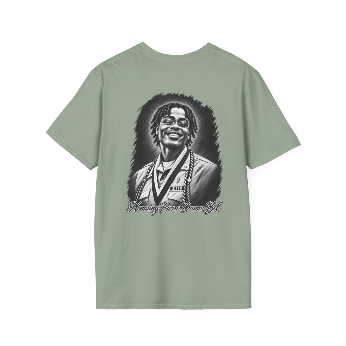 Portrait Front and Back - In Memory of Pierre Damas Bel T-Shirt