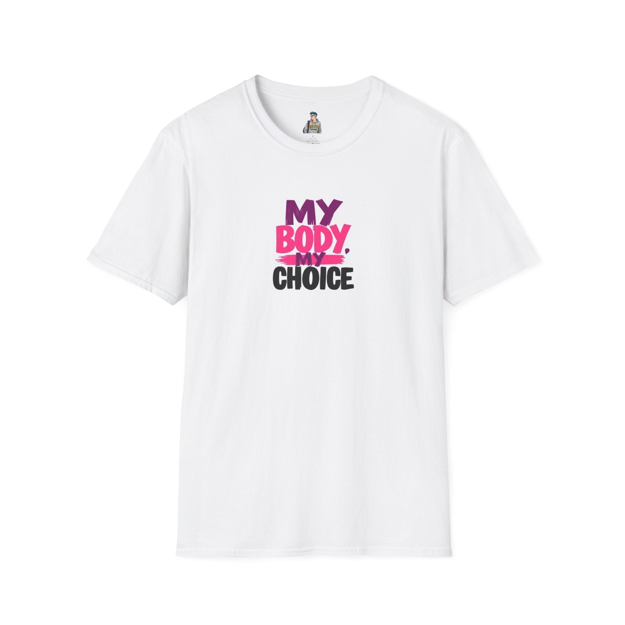 Empowering Unisex Softstyle T-Shirt - 'My Body, My Choice' Statement Tee