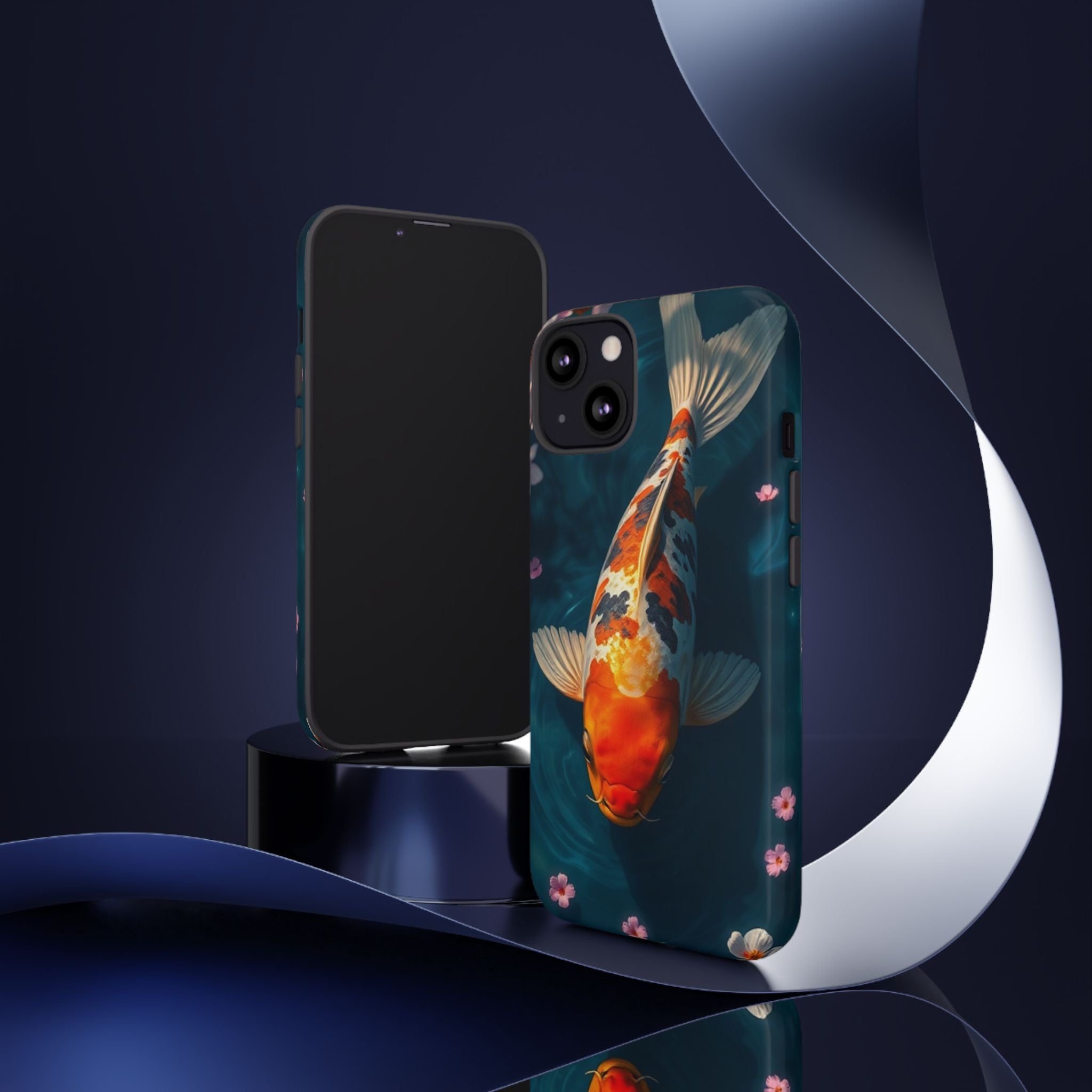Peaceful Koi Cherry Blossom Tough Cases For Android & iPhone