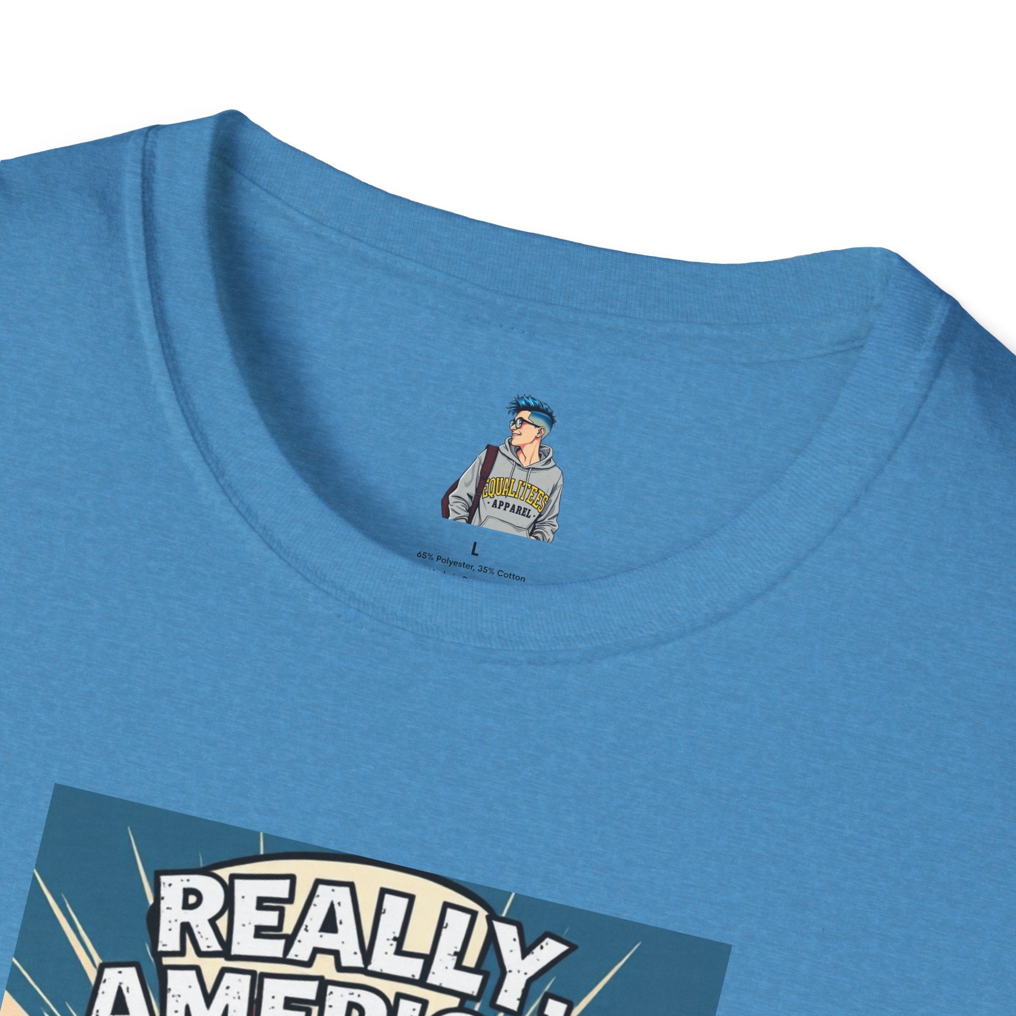 Uncle Sam in disbelief Really, America? Unisex softstyle T-Shirt