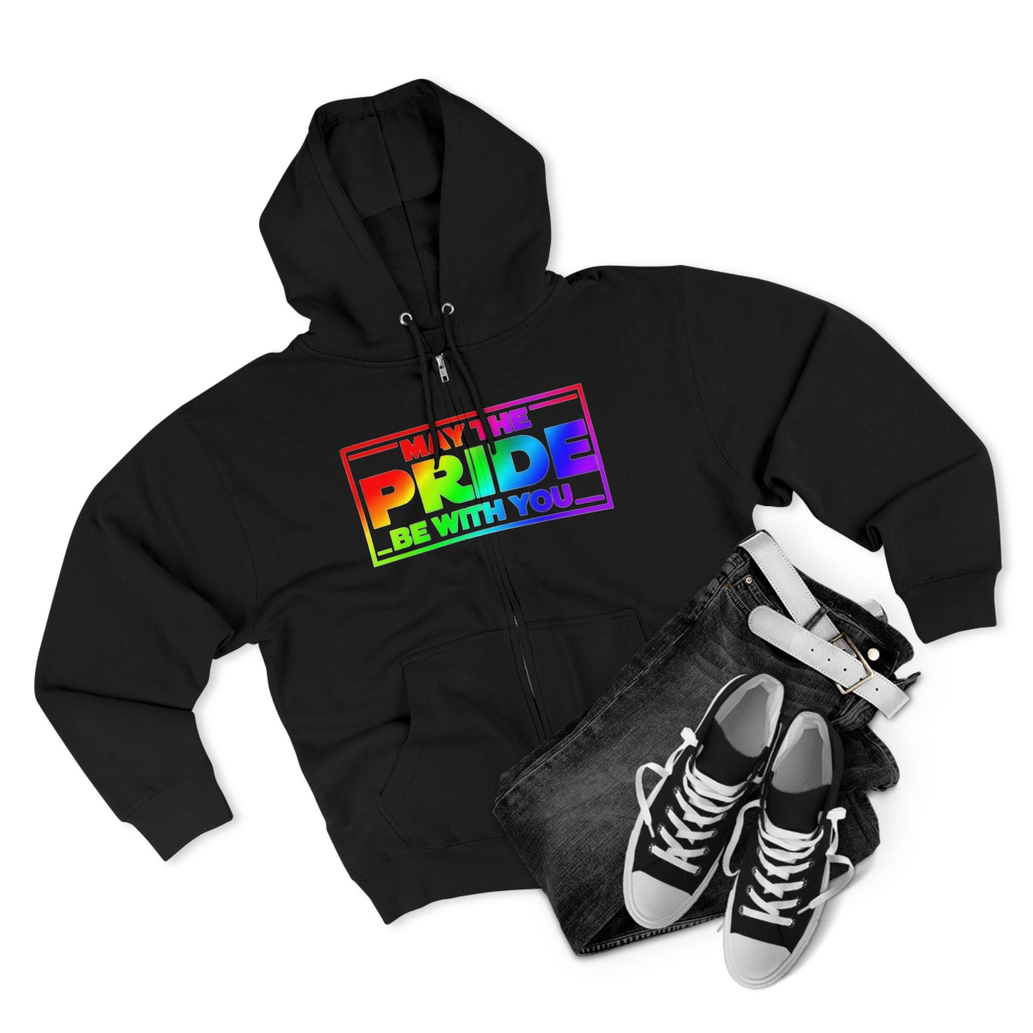 Pride Zip Hoodie - "May the Pride Be with You" Unisex
