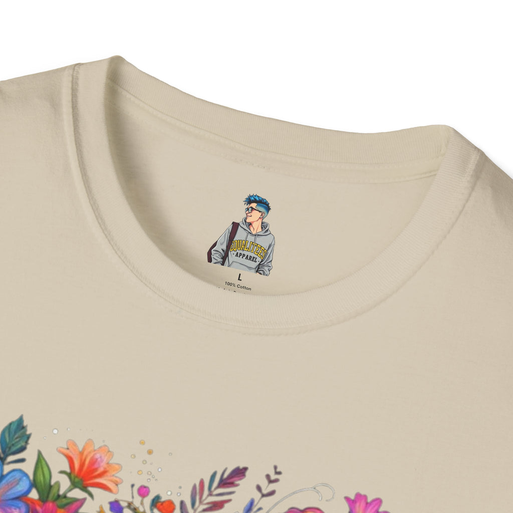 Floral 'FTP' Graphic T-Shirt