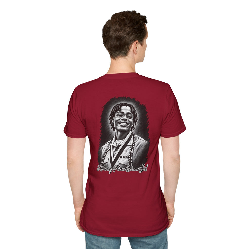 Portrait Front and Back - In Memory of Pierre Damas Bel T-Shirt