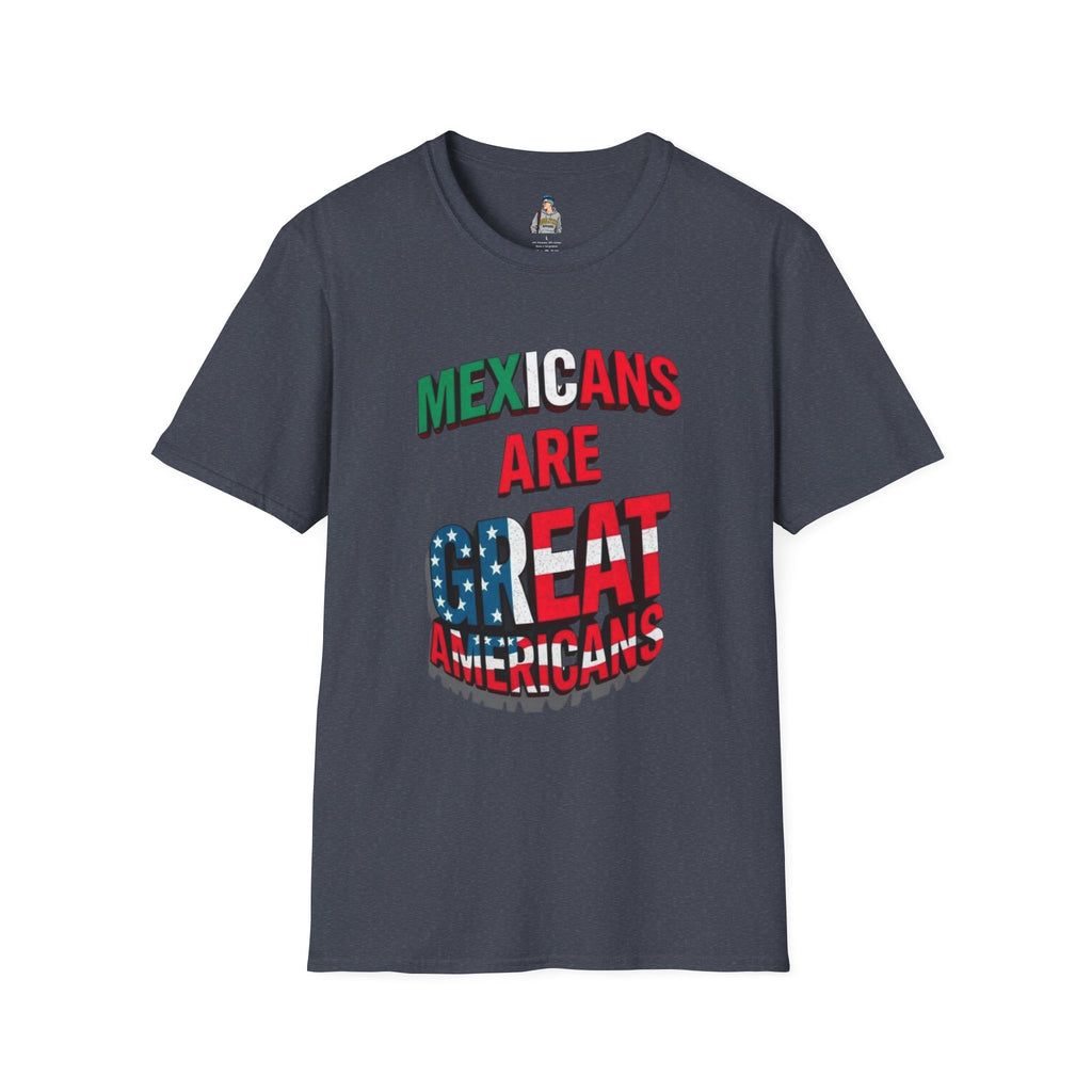 Unisex Softstyle T-Shirt - Mexicans Are Great Americans | Bilingual Pride Tee