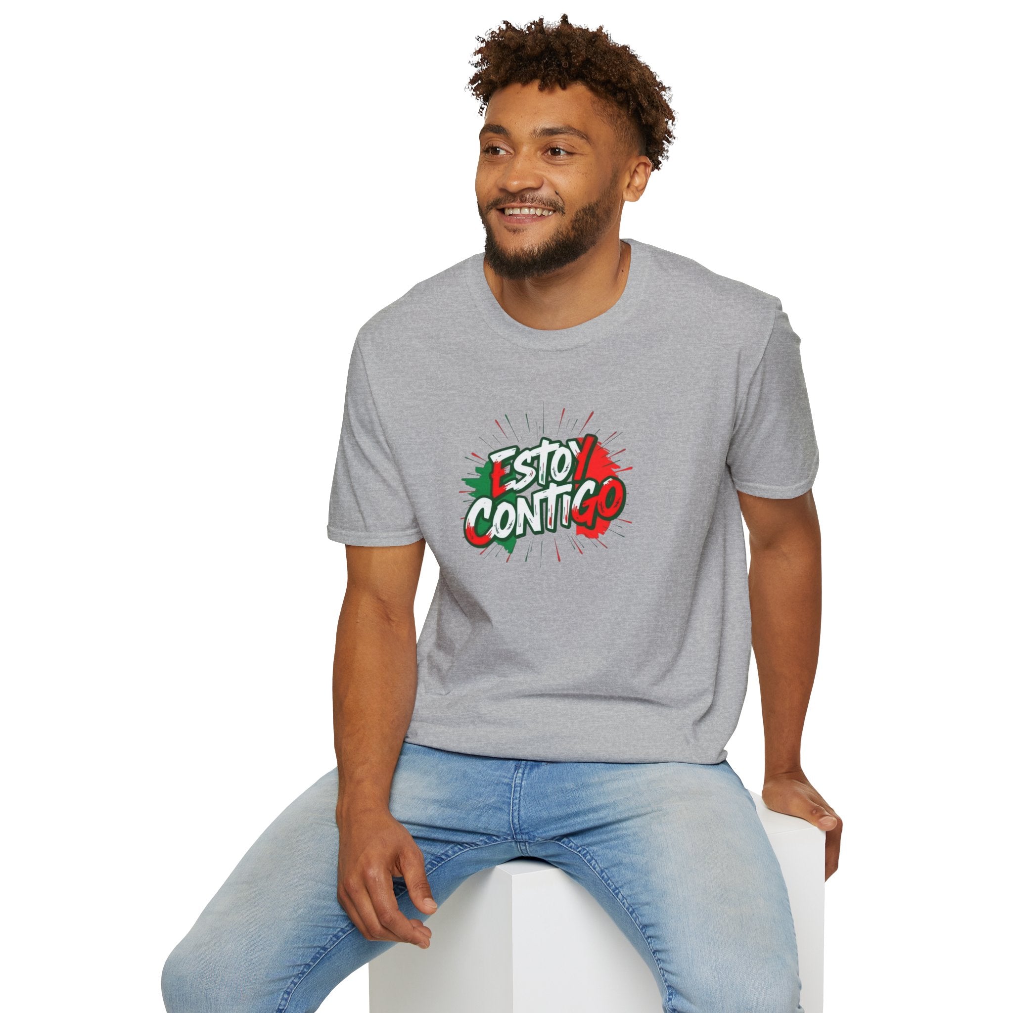 Immigrants Make America Great T-Shirt Estoy Contigo (I Am With You) Unisex Softstyle T-Shirt Classic Protest Tee