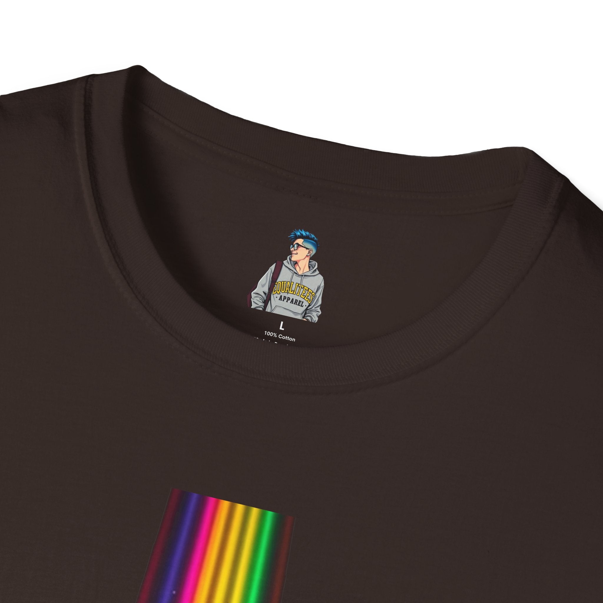 Unisex Softstyle T-Shirt - LGBTQ+ Empowerment T-Shirt: Conversion Therapy is Torture & We All Belong