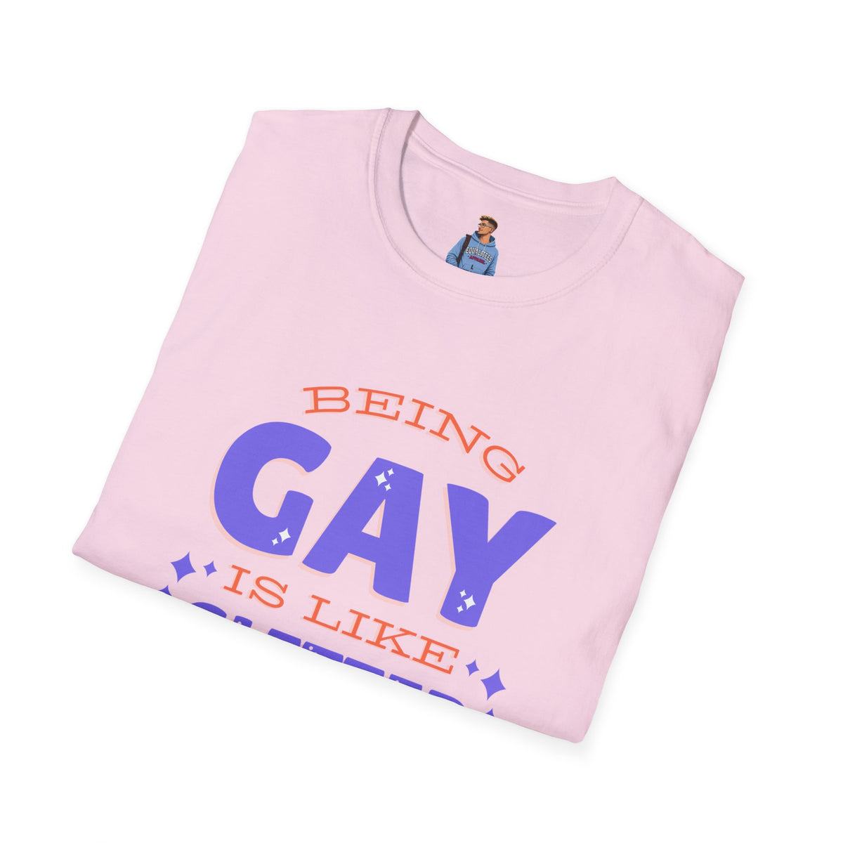 Being Gay Is Like Glitter Pride Tree Las Vegas T-Shirt
