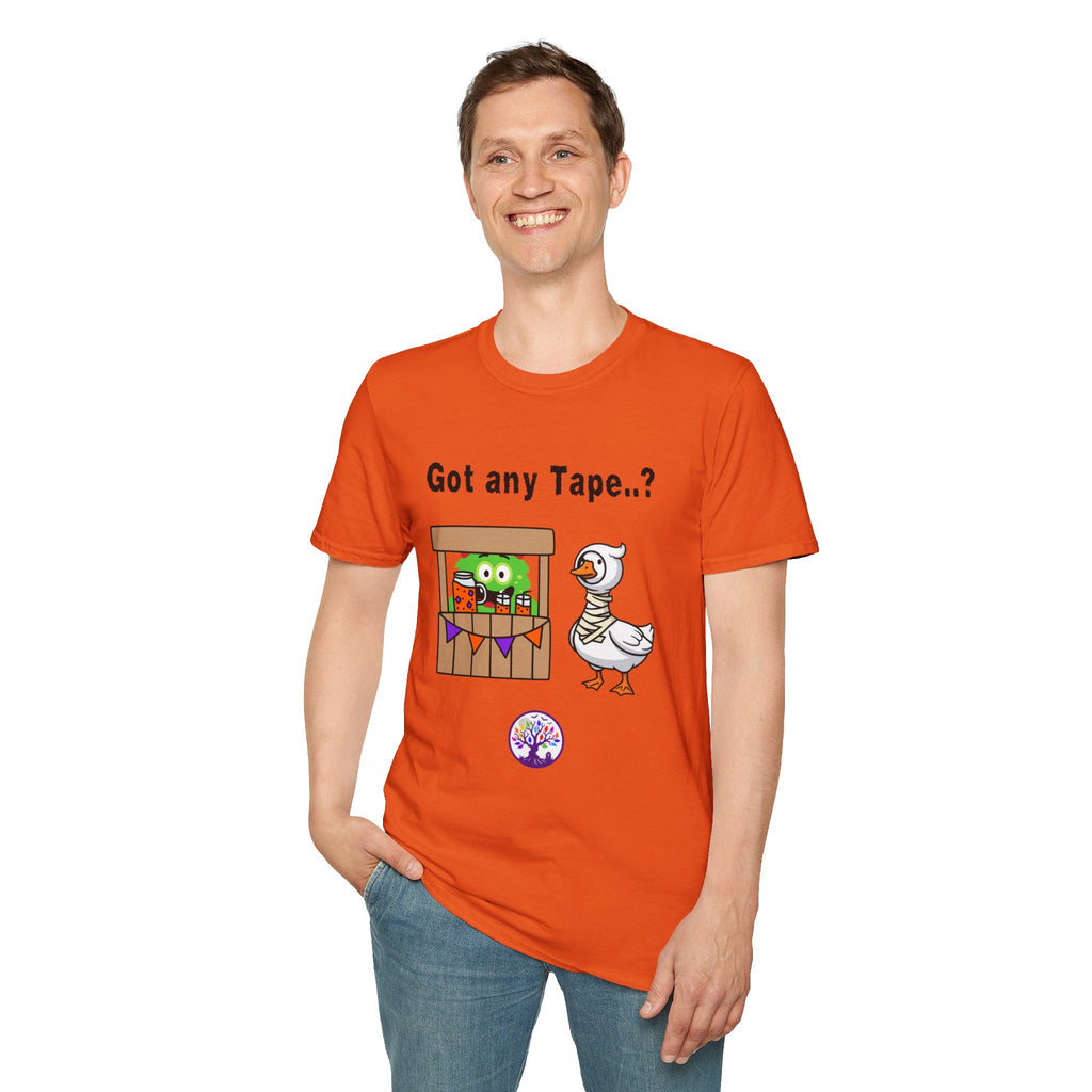 Got any Tape..? Funny Goose & Frog Market T-Shirt — Cute Animal Humor Tee