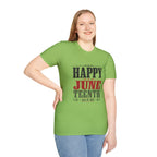 Juneteenth T-Shirt — "Happy Juneteenth" Celebration Tee