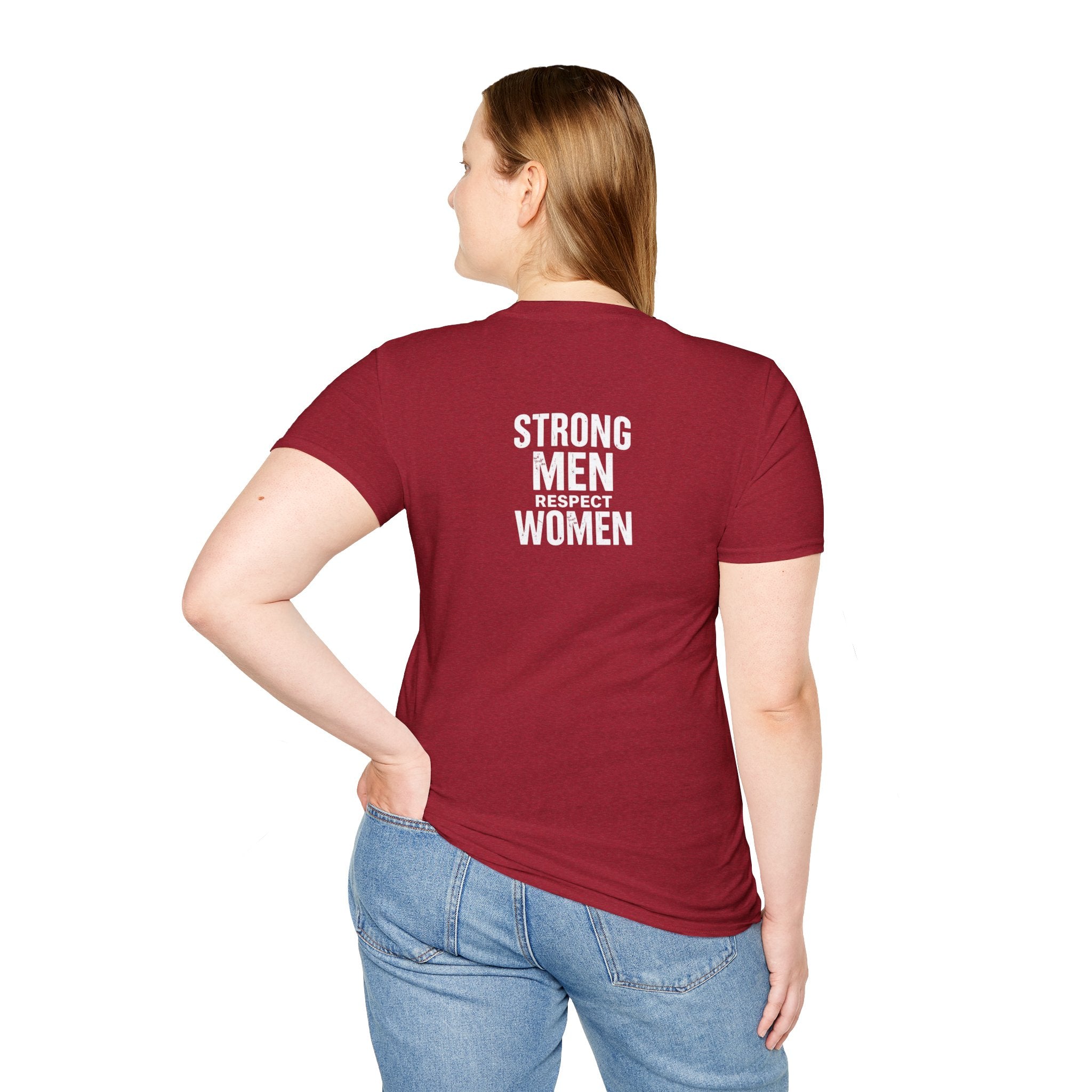 I Am The Bear, Strong Men Respect Women Unisex Softstyle T-Shirt