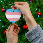 Transgender Pride Ceramic Ornament - 4 shapes