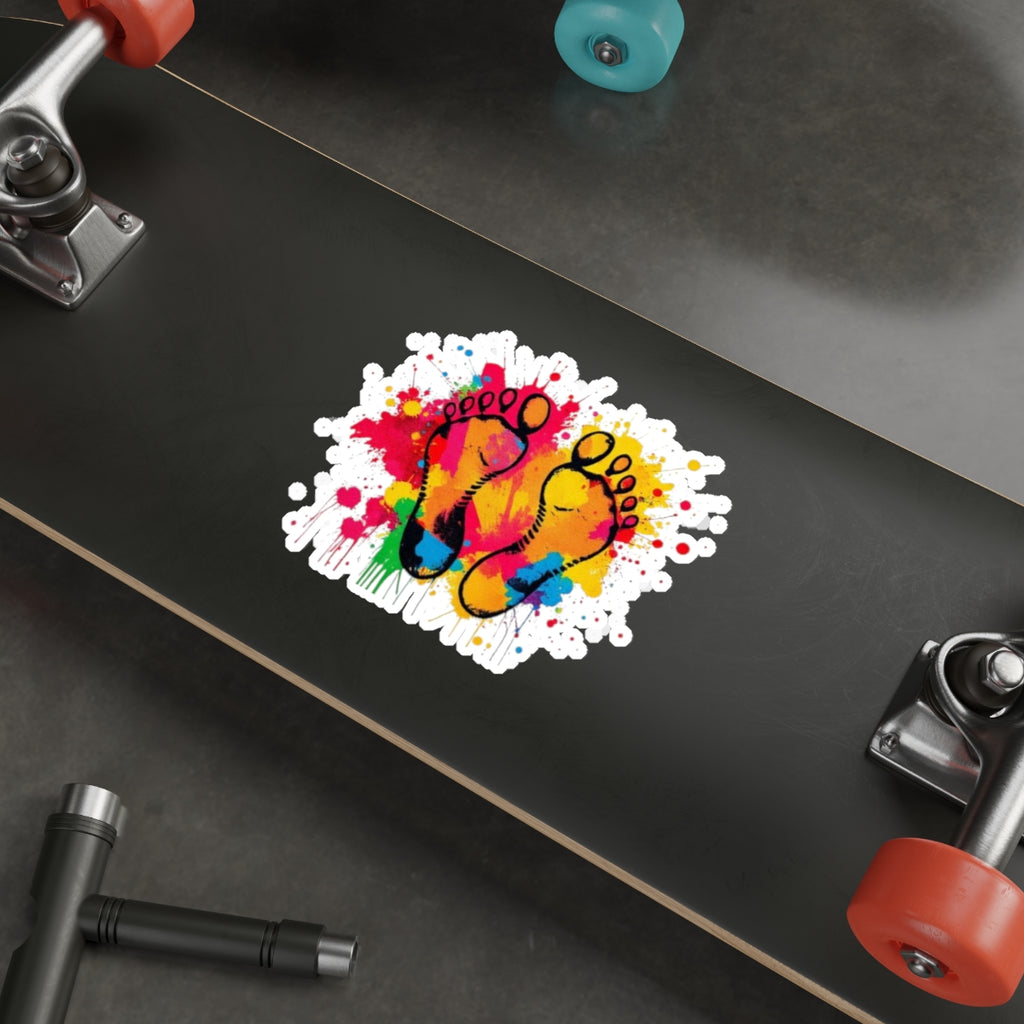 Die-Cut Stickers - Rainbow Feet
