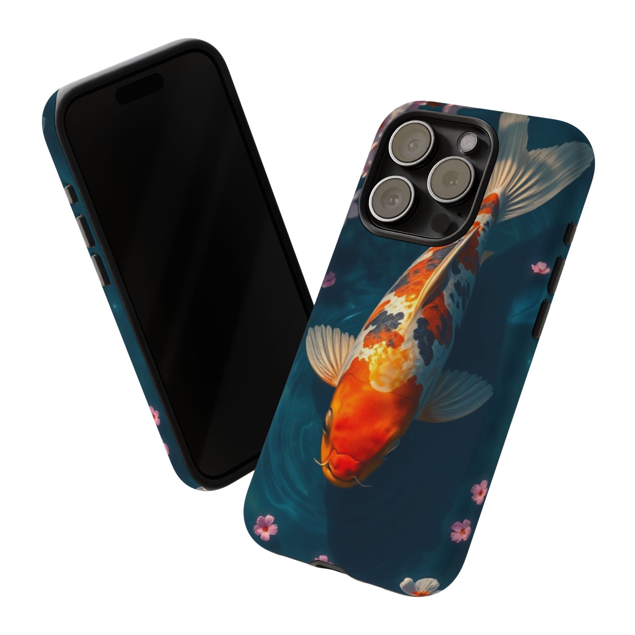 Peaceful Koi Cherry Blossom Tough Cases For Android & iPhone