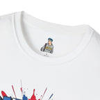 Unisex Softstyle T-Shirt - 'Patriots Don't Vote for Traitors' with USA Flag Design