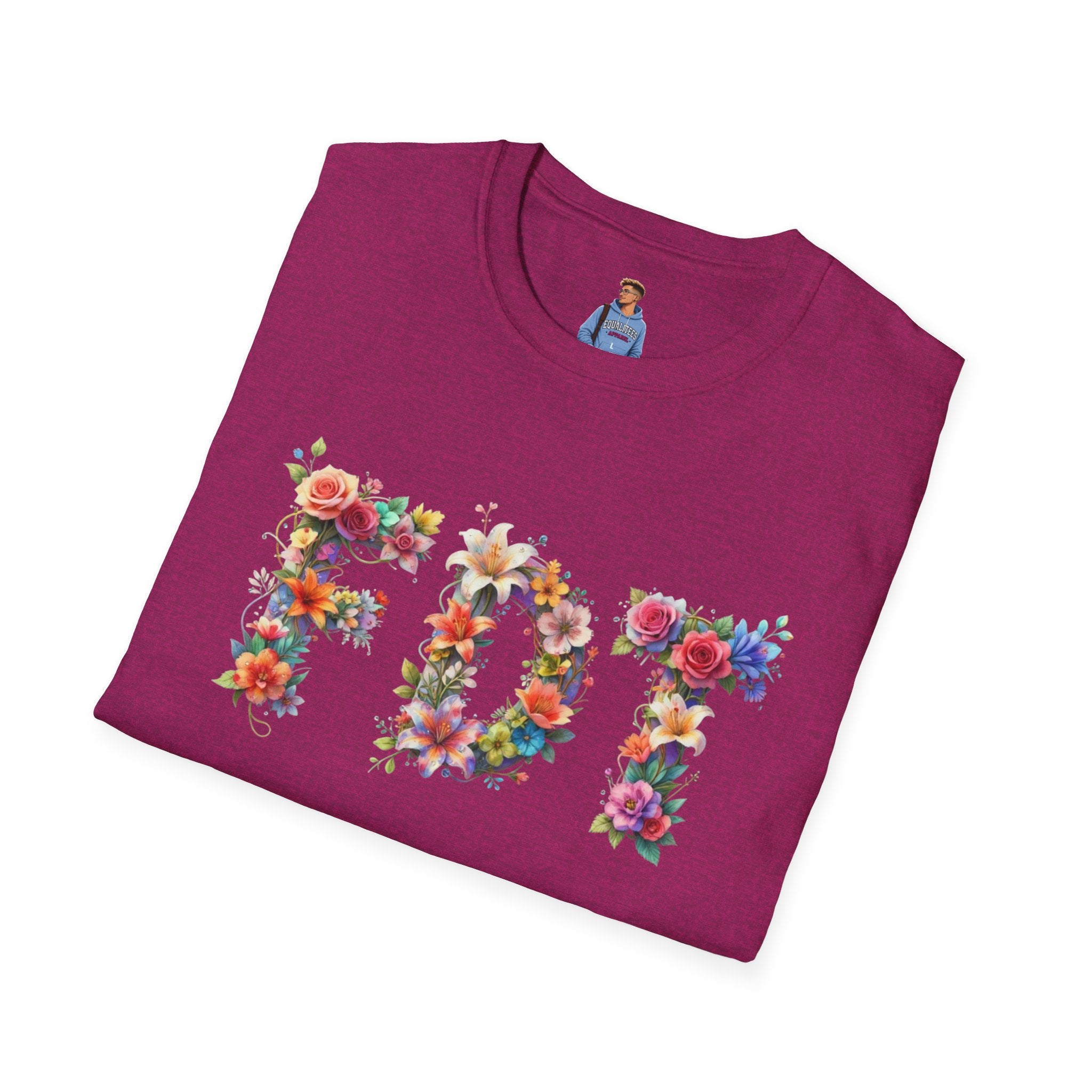 FDT Bold Floral Typography T-Shirt