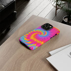 Vibrant Tie-Dye Swirl Protective Tough Case for iPhone