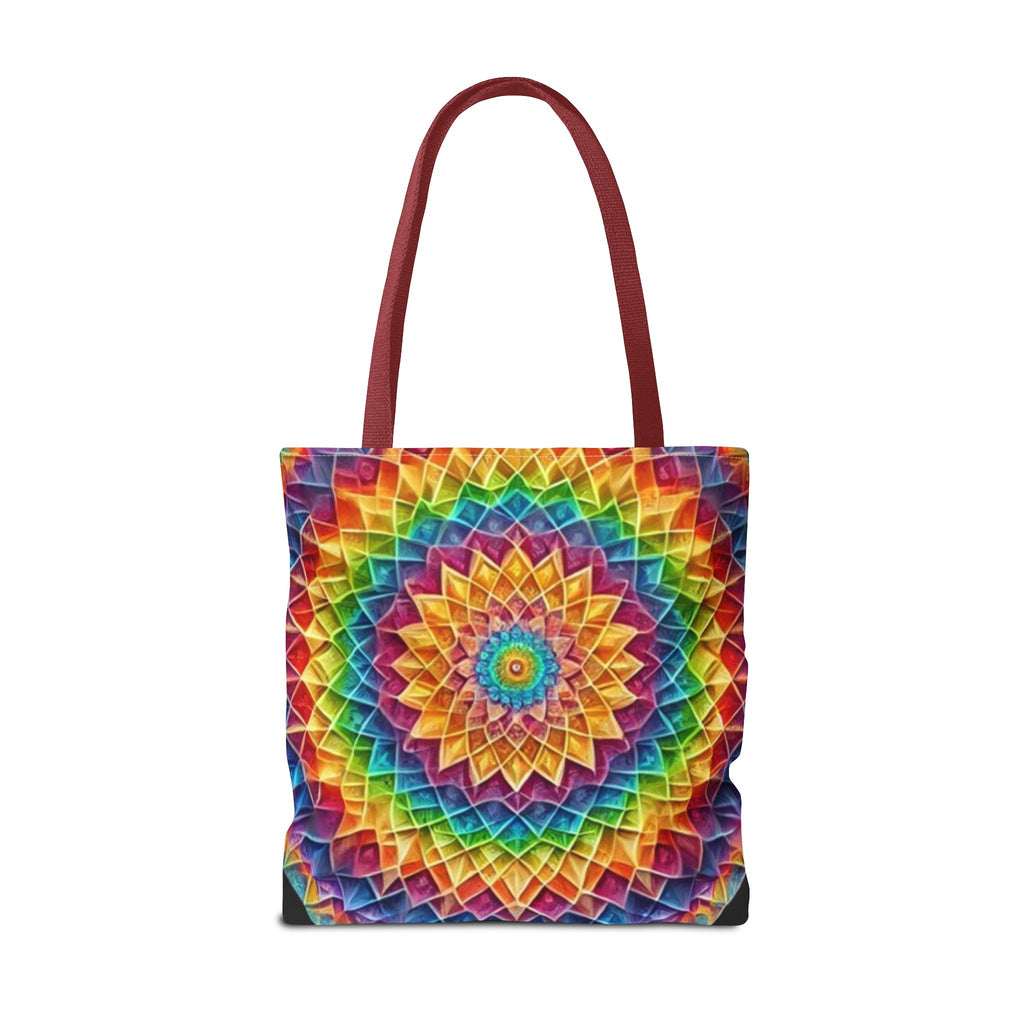 Rainbow Mandala Tote Bag