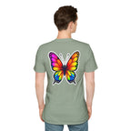 Rainbow Butterfly Cocoon Pride T-Shirt | Unisex Softstyle Tee