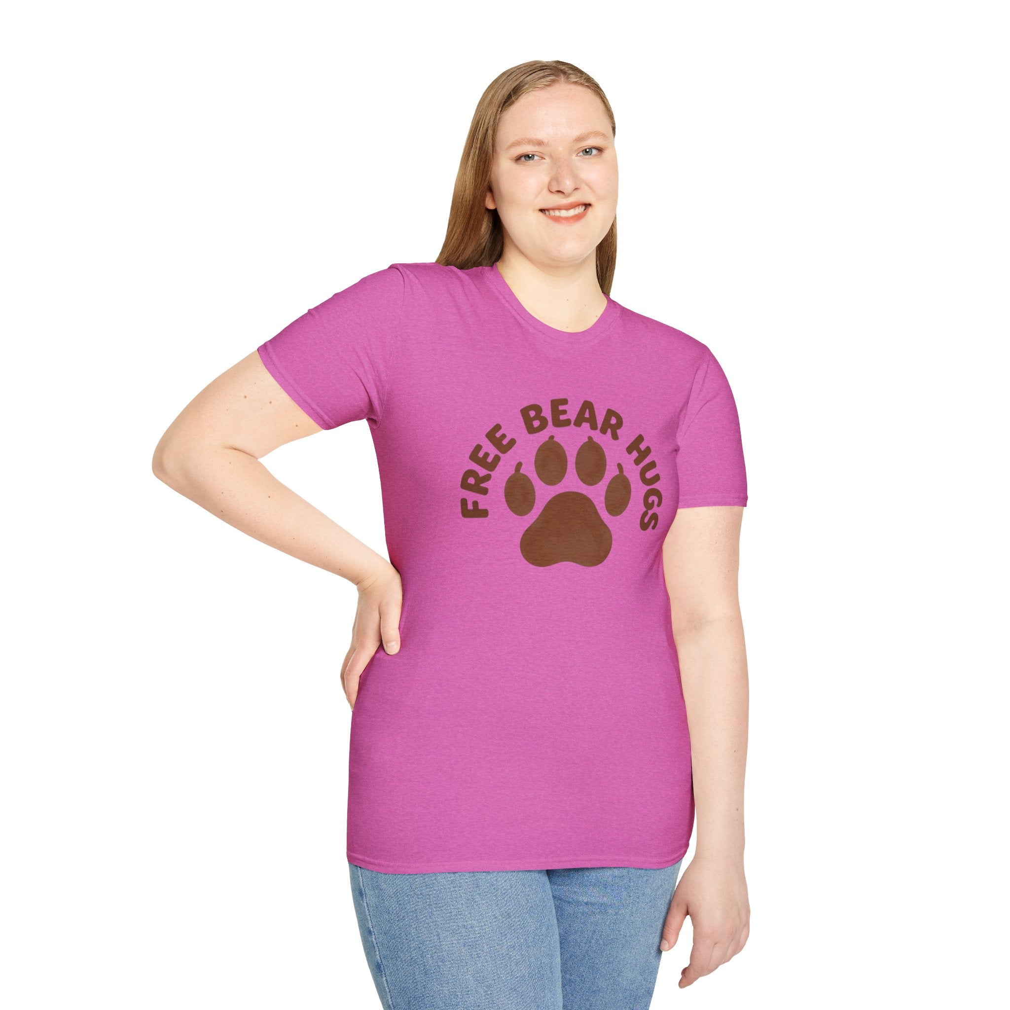 Free Bear Hugs T-Shirt — Cute Paw Print Wildlife Tee