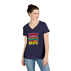 V-Neck T-Shirt: 'Protect Queer Kids' Design