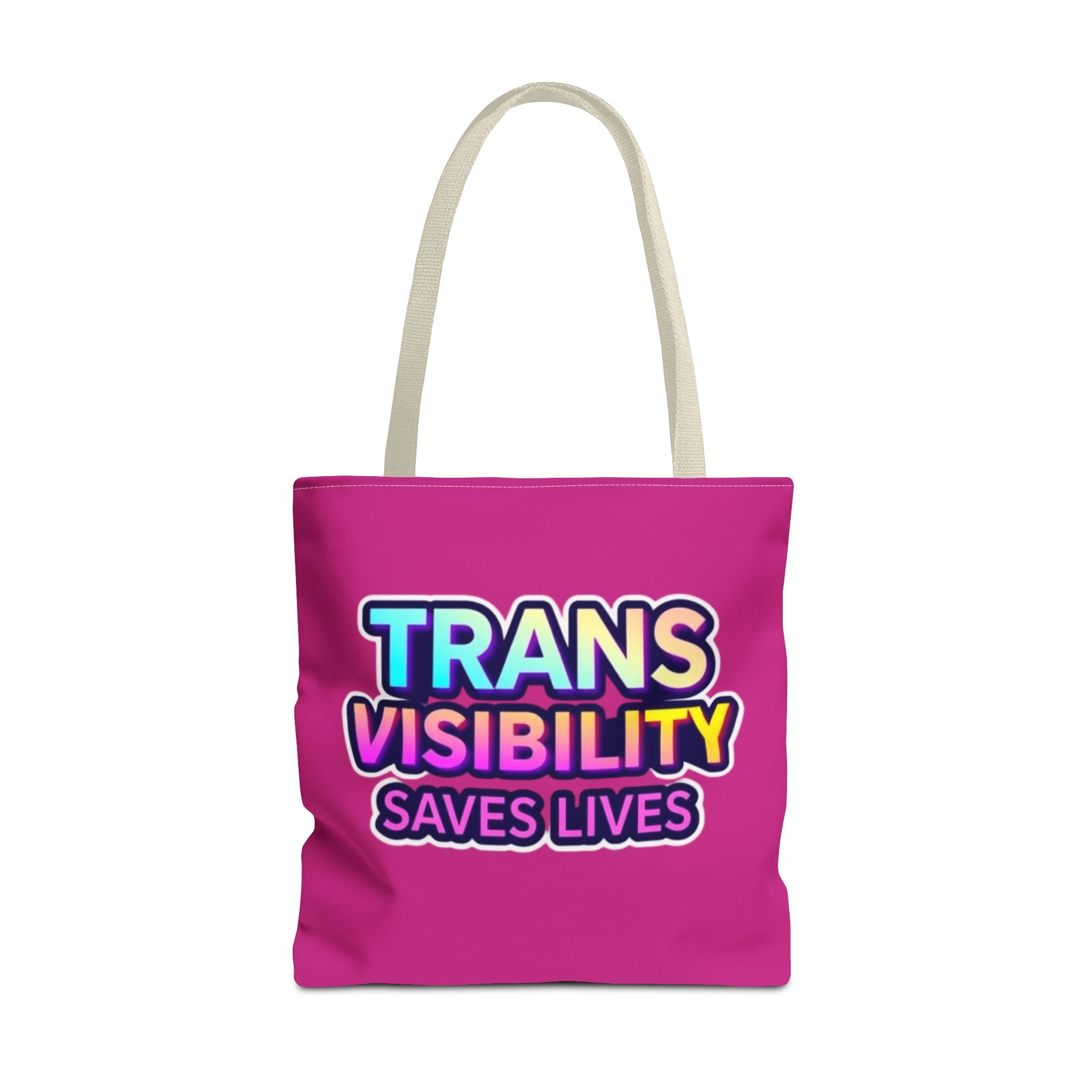 Trans Visibility Saves Lives Tote Bag