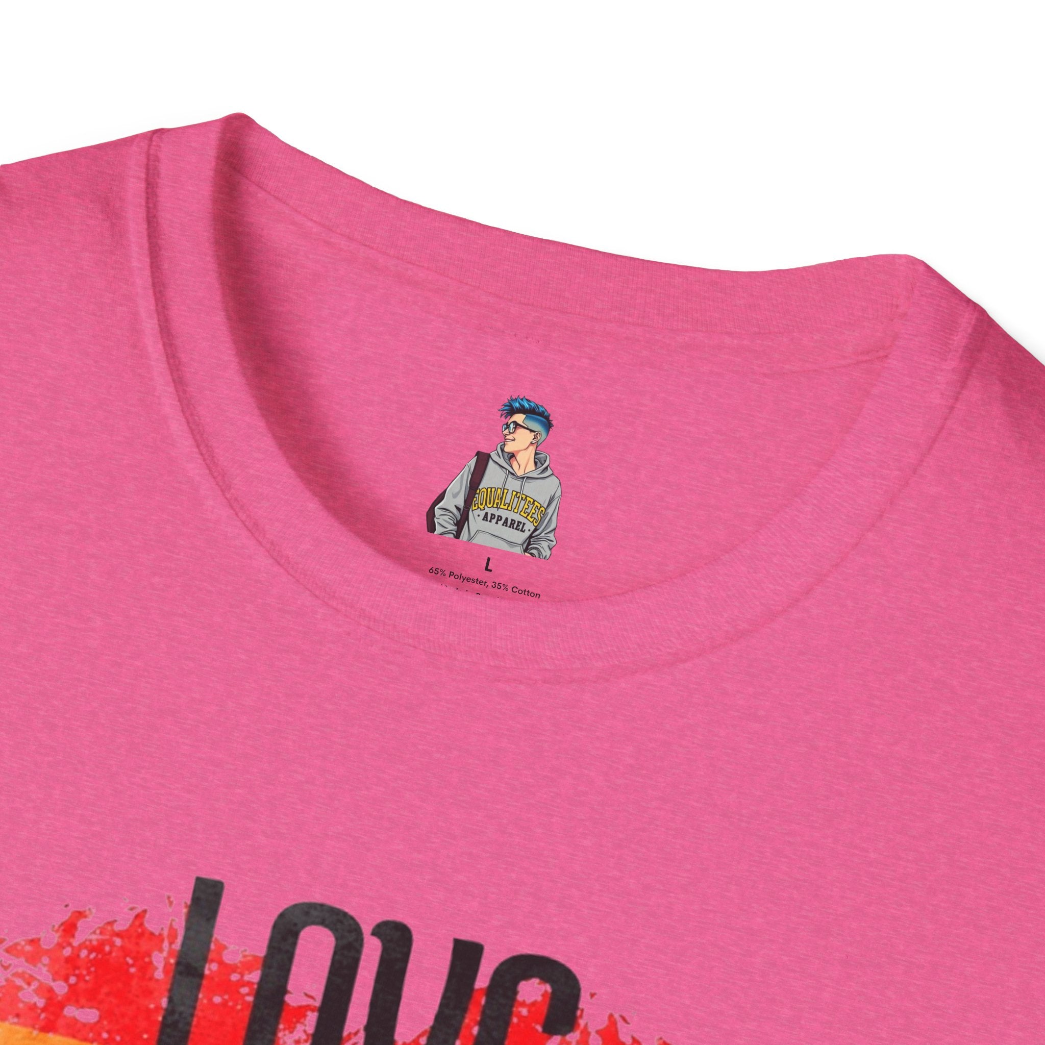 Pride Love Is Love Unisex Softstyle T-Shirt - EqualiTees.Me