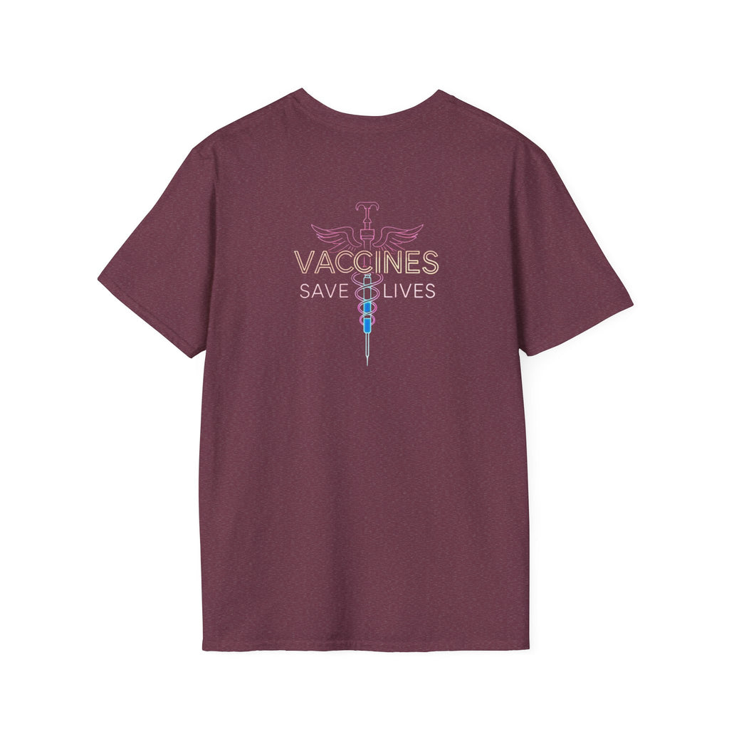 Unisex Softstyle T-Shirt - "Get Poked - Vaccines Save Lives" Statement Tee