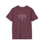 Unisex Softstyle T-Shirt - "Get Poked - Vaccines Save Lives" Statement Tee