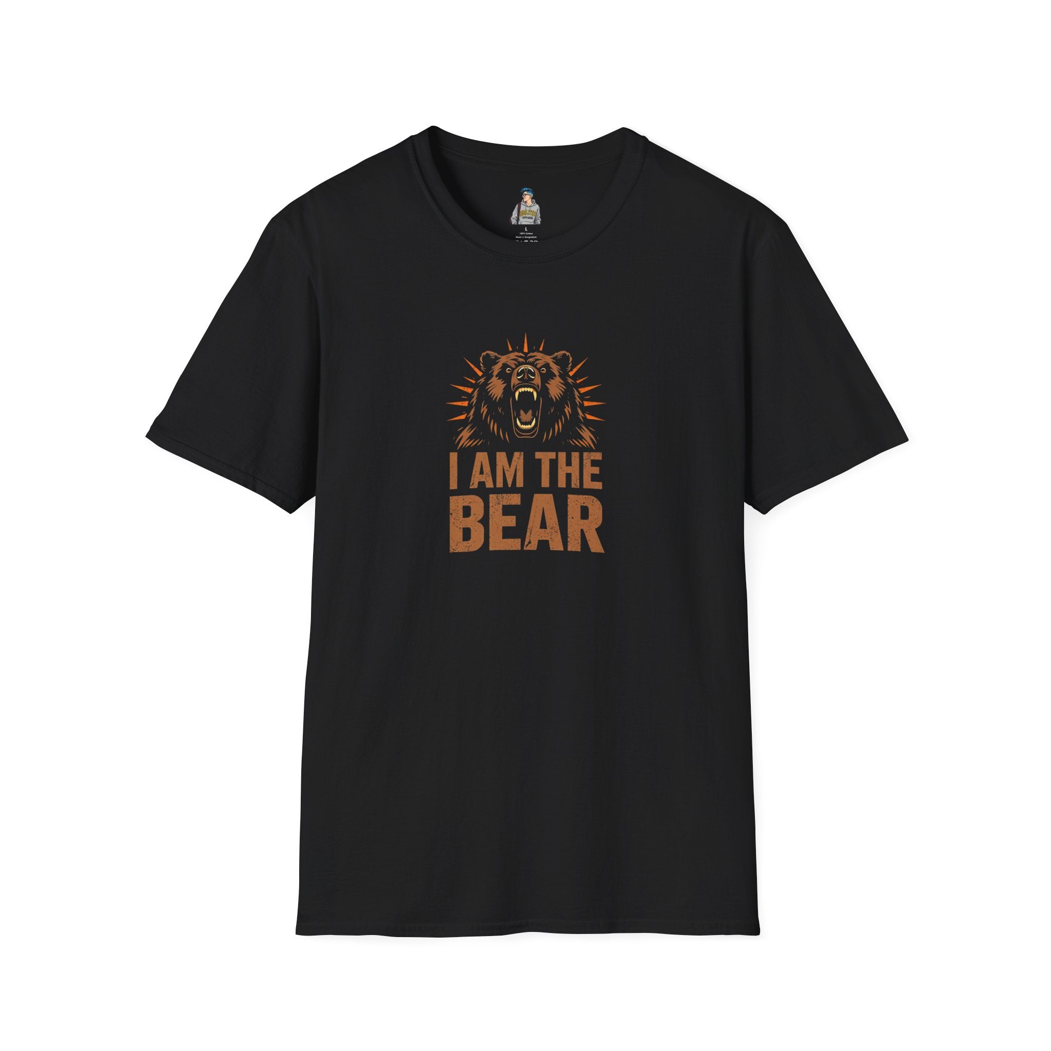 I Am The Bear, Strong Men Respect Women Unisex Softstyle T-Shirt