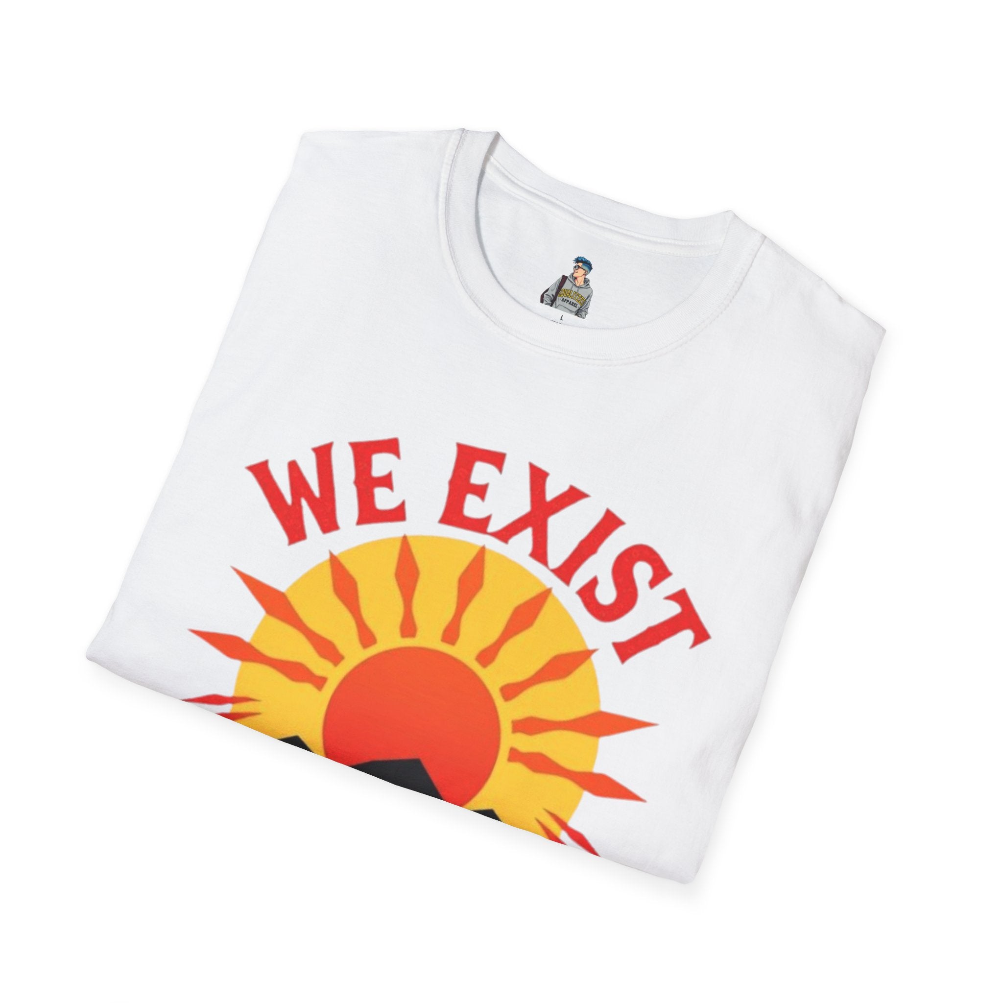 Unisex Softstyle T-Shirt, We Exist We Resist We Rise