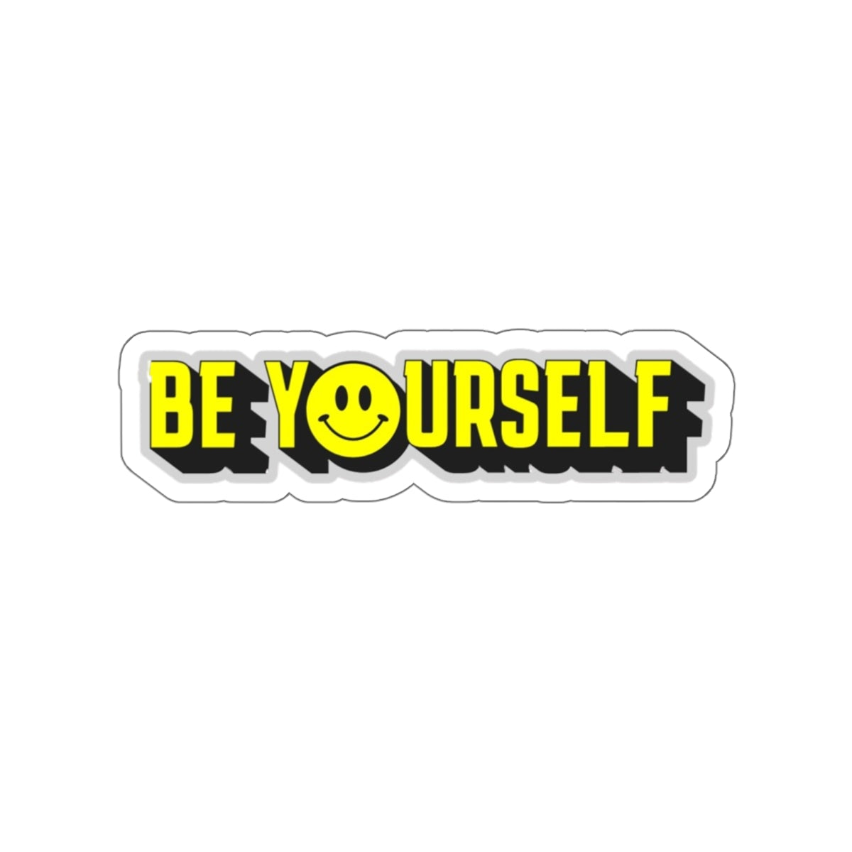 Die-Cut Stickers - Be Yourself Smiley