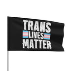 Trans Lives Matter Flag - Aesthetic LGBTQ+ Banner for Celebration & Home Decor