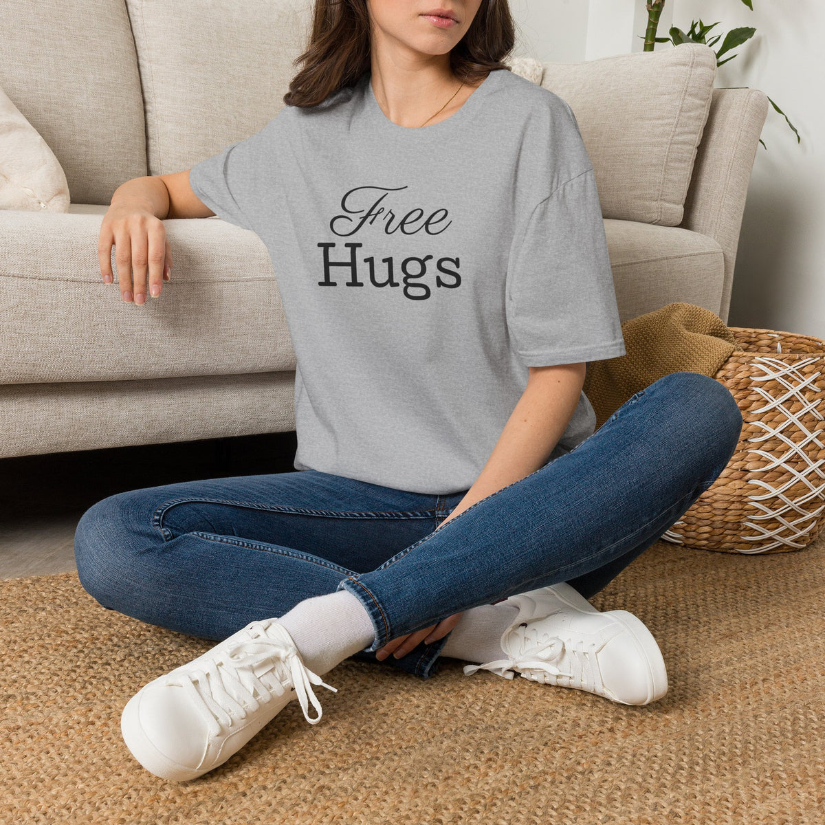 Emotional Support Human Free Hugs Unisex Softstyle T-Shirt