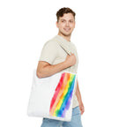 Rainbow Watercolor on Canvas Design - Tote Bag