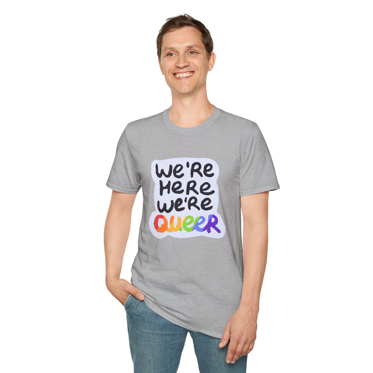 We’re Here We’re Queer Pride Tree Las Vegas T-Shirt